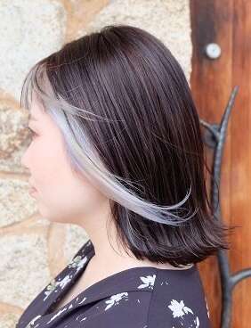 インナーカラー　ホワイト